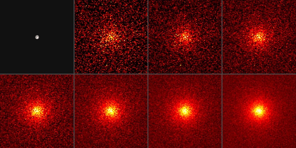 Novas imagens espaciais mostram uma lua mais brilhante que o sol