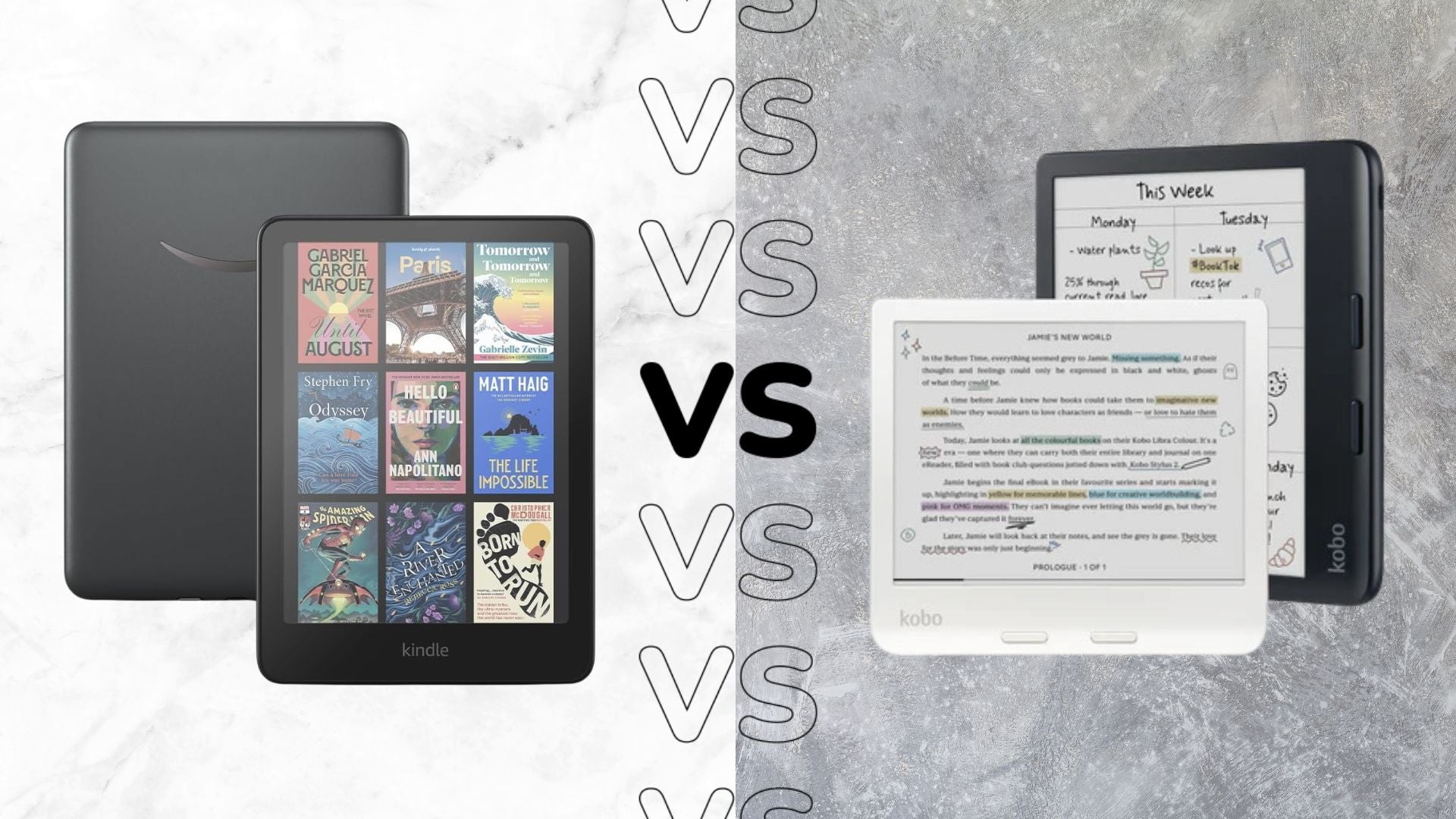 Amazon Kindle Colorsoft vs Kobo Libra Color: os e-readers coloridos comparados