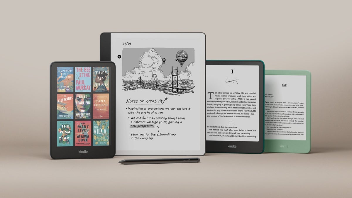 Amazon revela sua linha Kindle mais expansiva, avançada e cara