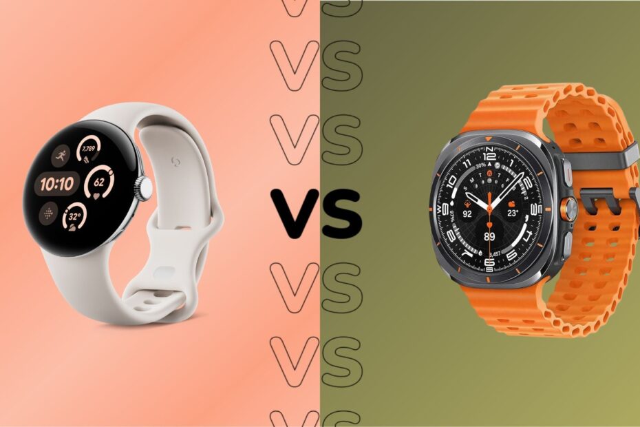 Google Pixel Watch 3 vs Galaxy Watch Ultra: duas versões diferentes do Wear OS