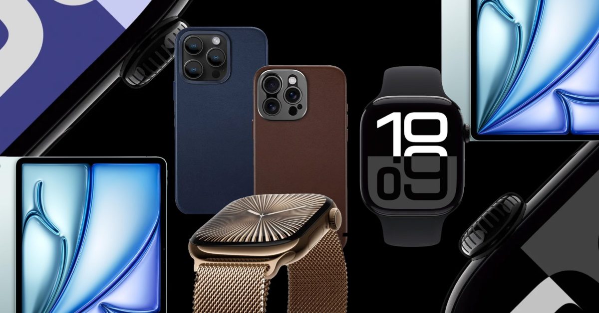 Jet Black Apple Watch Series 10, capa de couro para iPhone, mais 9to5Mac