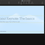 Interface do Apple Keynote.