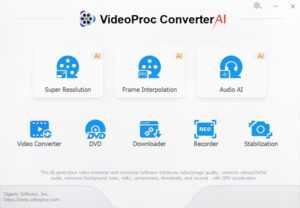 Imagem do VideoProc Converter AI