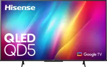 TV Hisense QLED com protetor de tela abstrato colorido