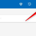 A engrenagem Configurações no novo Outlook.