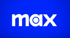 Logotipo Max em azul e branco