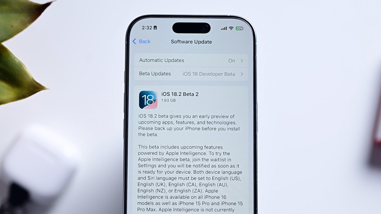 Desenvolvedor iOS 18.2 beta 2: ChatGPT, atualizações de controle de câmera