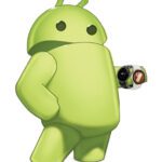 Mascote do Android Central Lloyd usando um Galaxy Watch e Pixel Watch