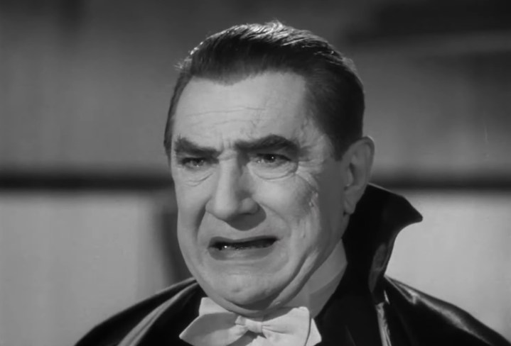 Drácula em "Abbott e Costello conhecem Frankenstein."