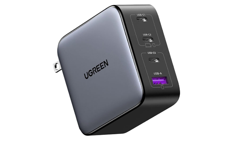 Carregador Ugreen 100W Nexode USB-C de 4 portas.