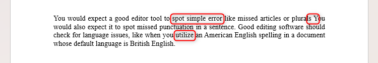 Um documento do Microsoft Word contendo erros não identificados pelo Microsoft Editor.