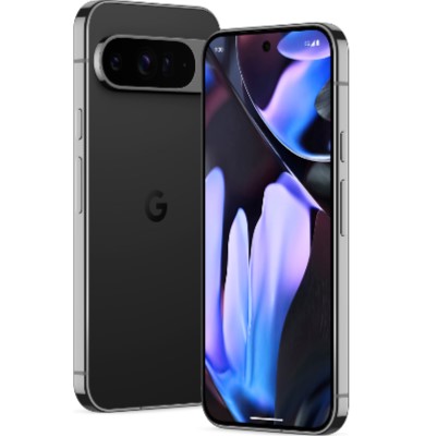 Renderização oficial do Google Pixel 9 Pro XL – Obsidian – frente e verso