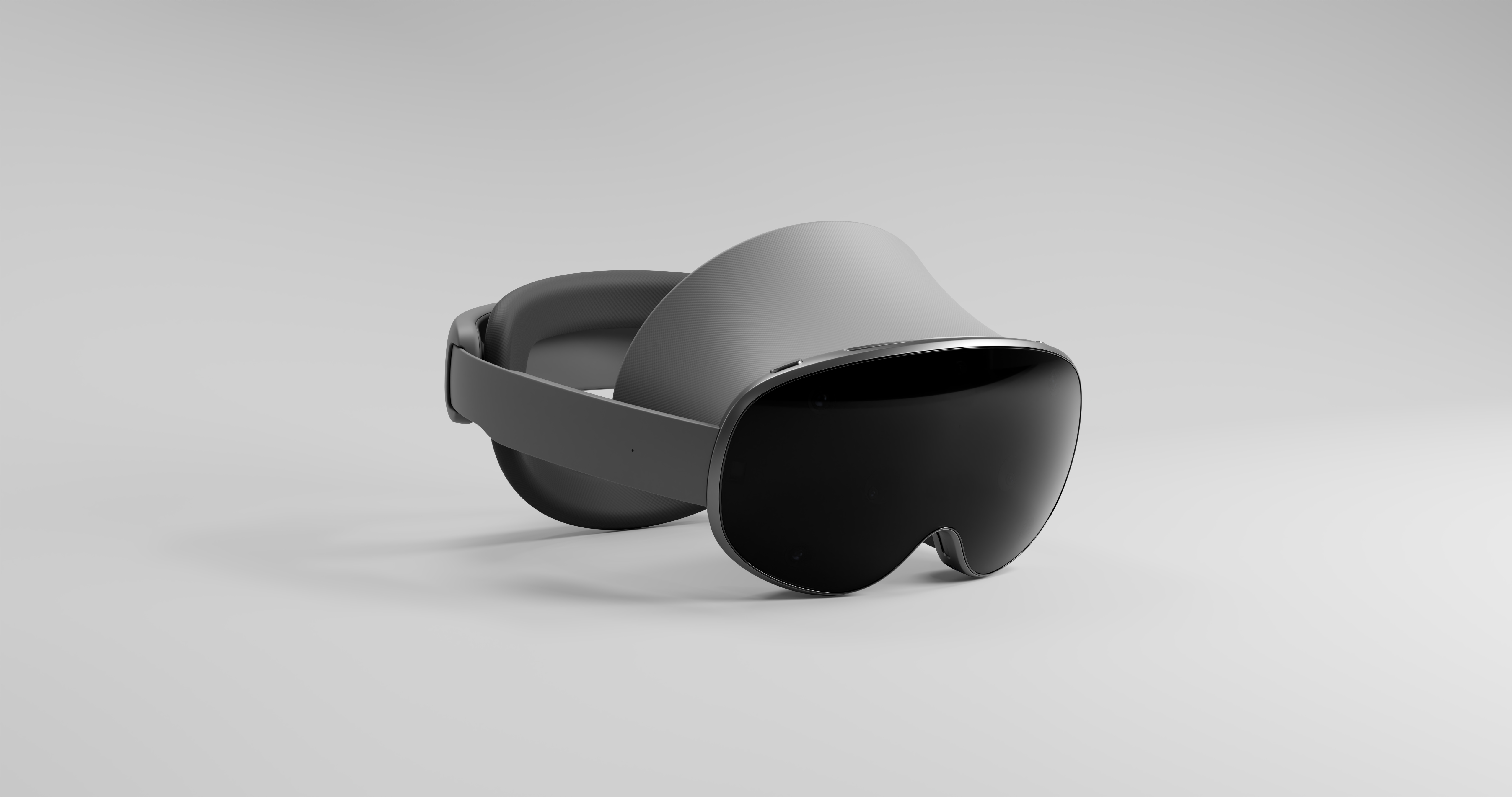 Uma renderização oficial do produto Project Moohan VR da Samsung