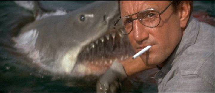 Roy Scheider em cena de "Maxilas."