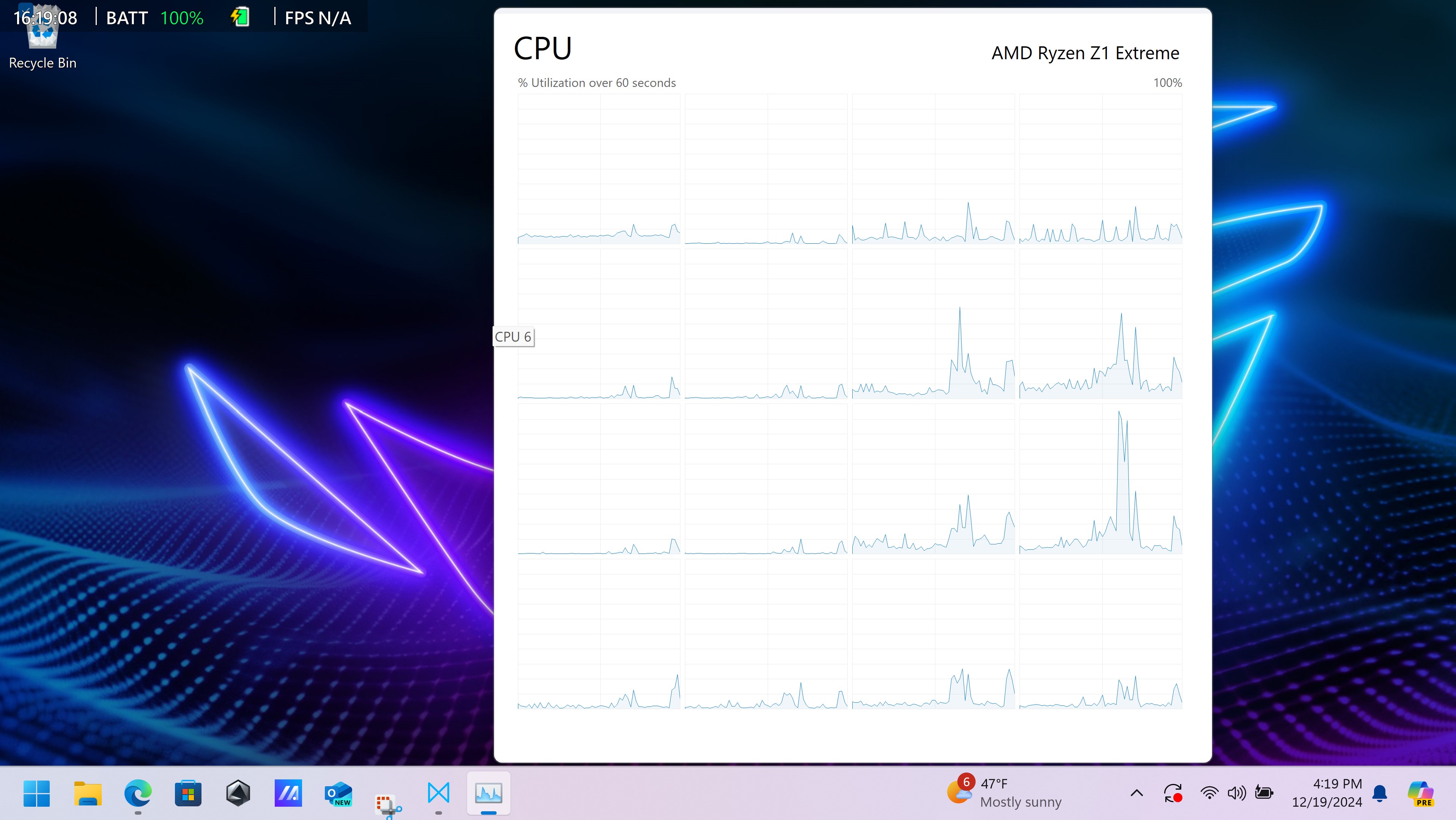 duas mudanças no deck de vapor rog aliado antes do debloat