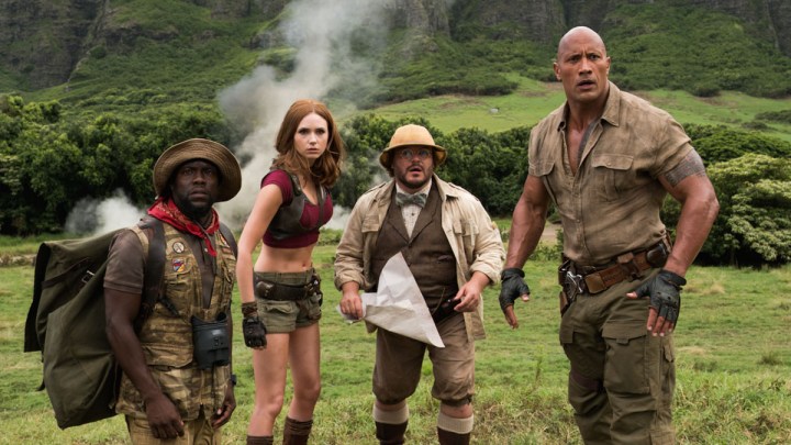 O elenco de Jumanji: Bem-vindo à Selva.