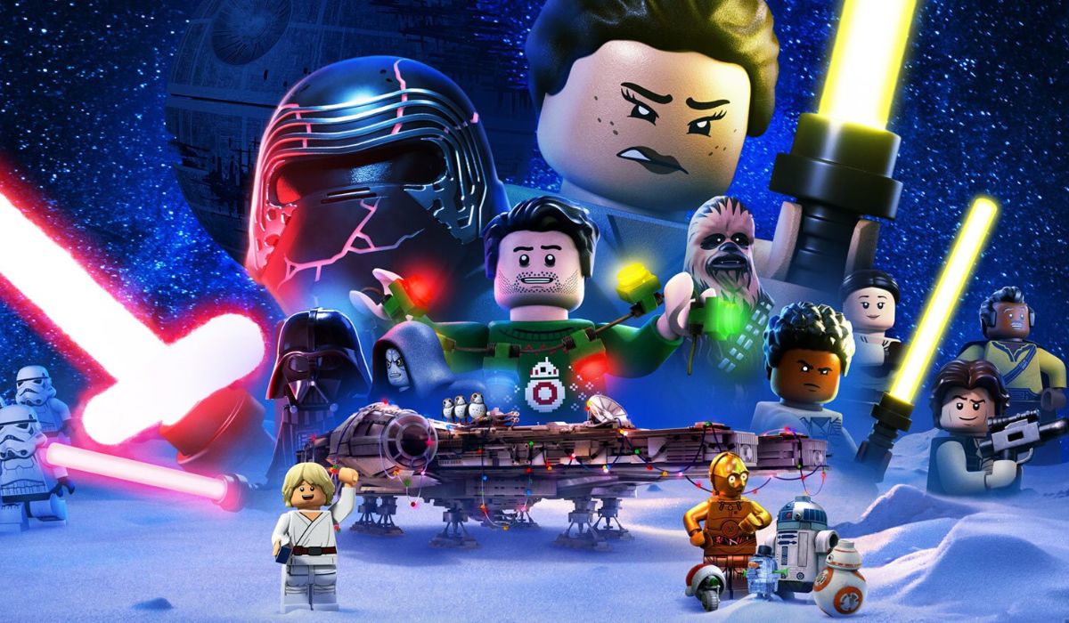 Os personagens LEGO Star Wars no especial de férias da LEGO