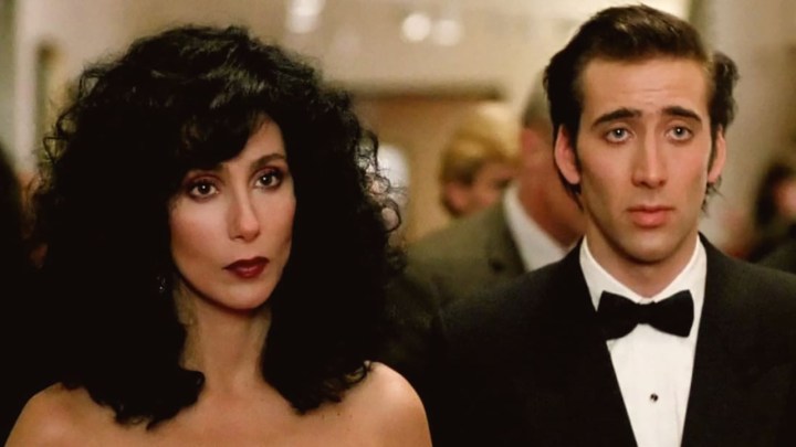 Nicolas Cage e Cher em Moonstruck (1987)