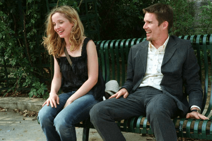 Ethan Hawke e Julie Delpy em Antes do Pôr do Sol (2004).