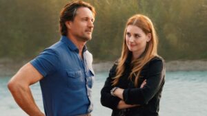 Martin Henderson e Alexandra Breckenridge em Virgin River.