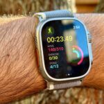 Uma atividade de caminhada no Apple Watch Ultra 2