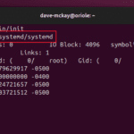 Usando o comando stat para ver se uma instalação do Linux usa SystemV ou systemd.