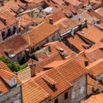 Antigas casas de pedra em Dubrovnik, Croácia.