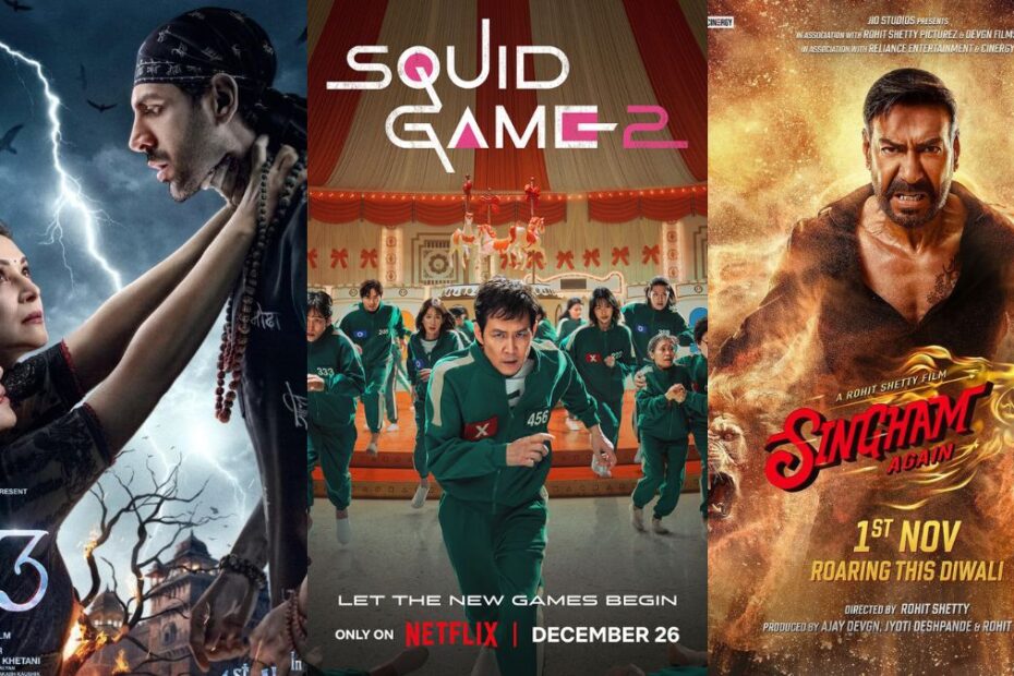 Lançamentos OTT esta semana (23 a 29 de dezembro): Bhool Bhulaiyaa 3, Singham Again, Squid Game Season 2 e mais