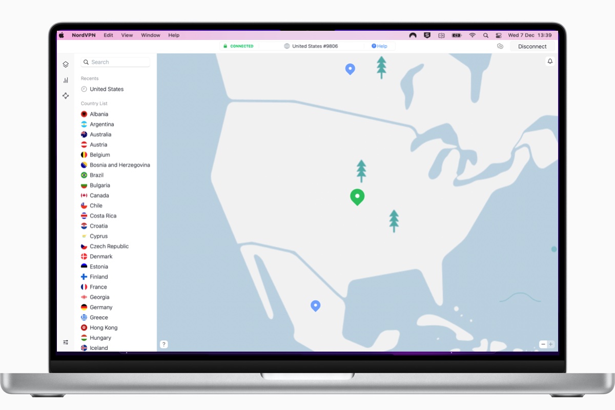 NordVPN em um Mac