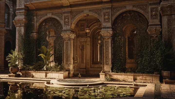 Um palácio em um videogame.