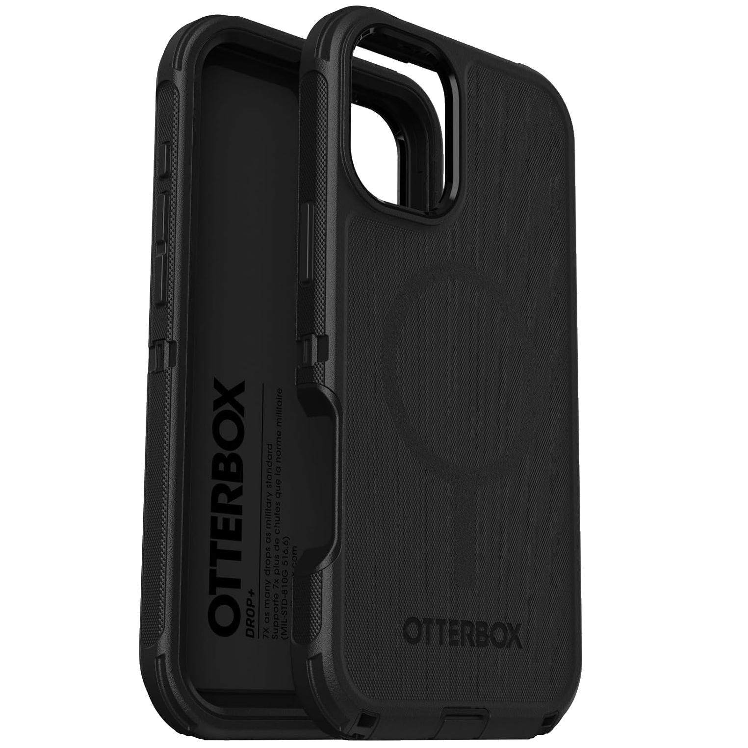 frente e verso da capa otterbox defender series iphone 16 plus