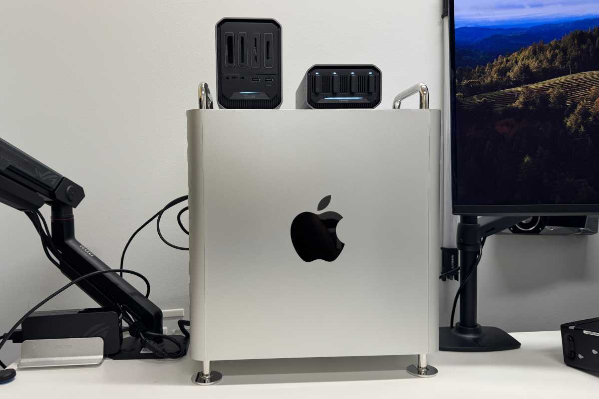 Mac Pro com unidades externas