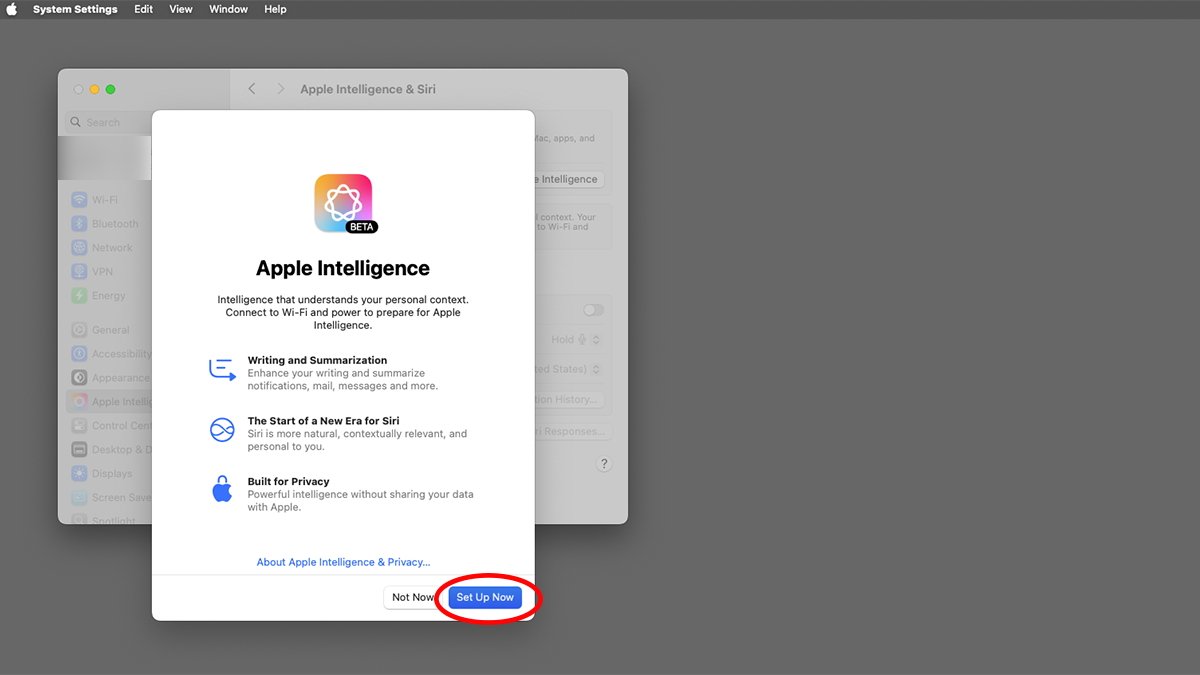 Um resumo dos recursos do Apple Intelligence a serem instalados.