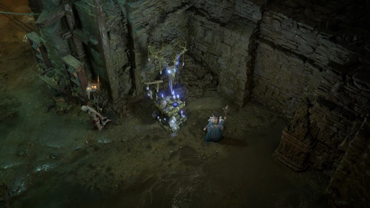 Altar de Bruxaria em Diablo 4.