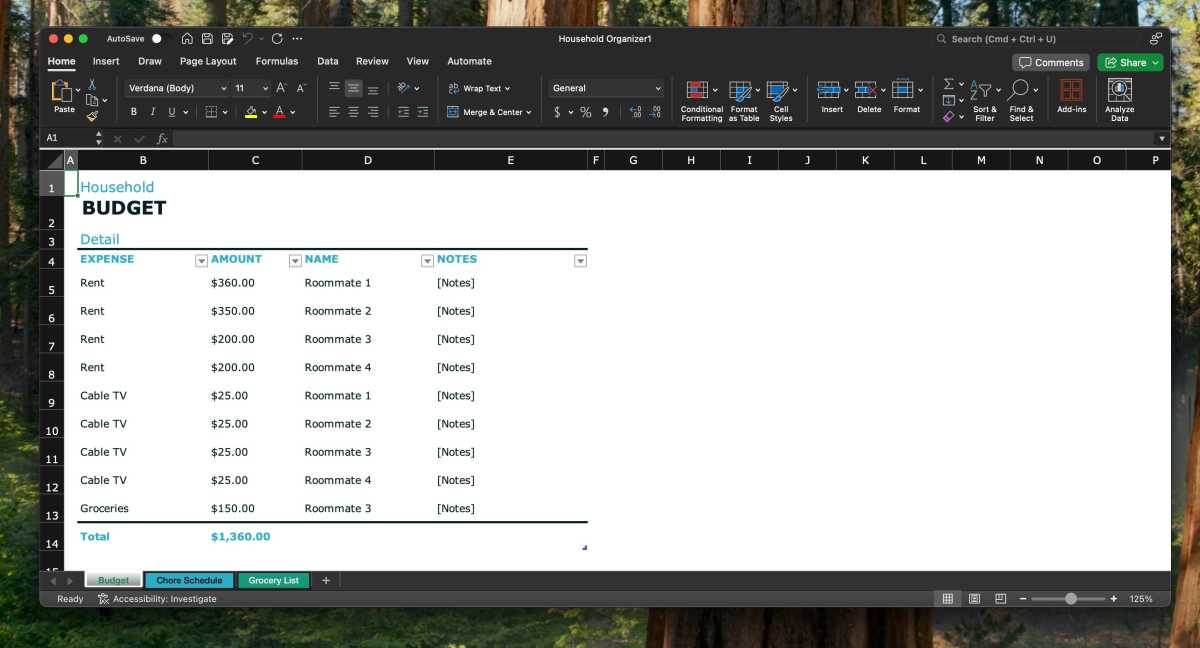 Excel novo do modelo