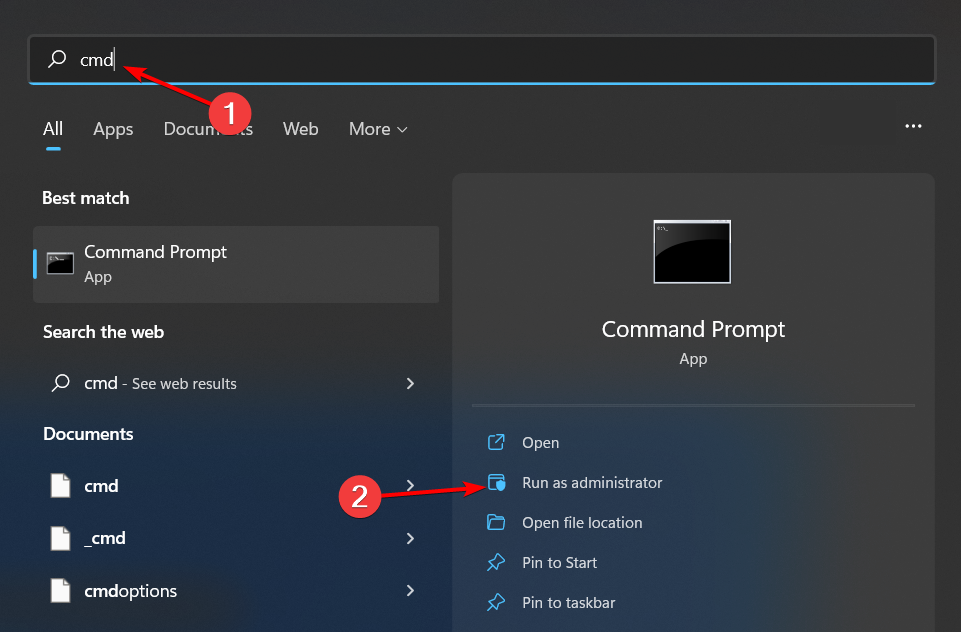 CMD-Run-Admin-W11 Inesperado Modo de Kernel Windows 11