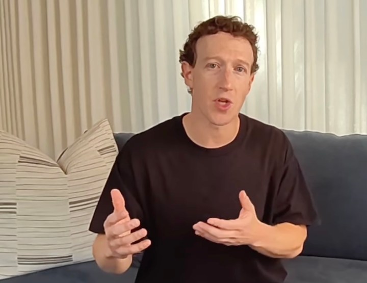 Mark Zuckerberg discutindo o Quest 3 e o Vision Pro.