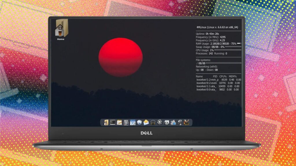 4MLinux é uma distribuição Linux leve e portátil com um toque old-school