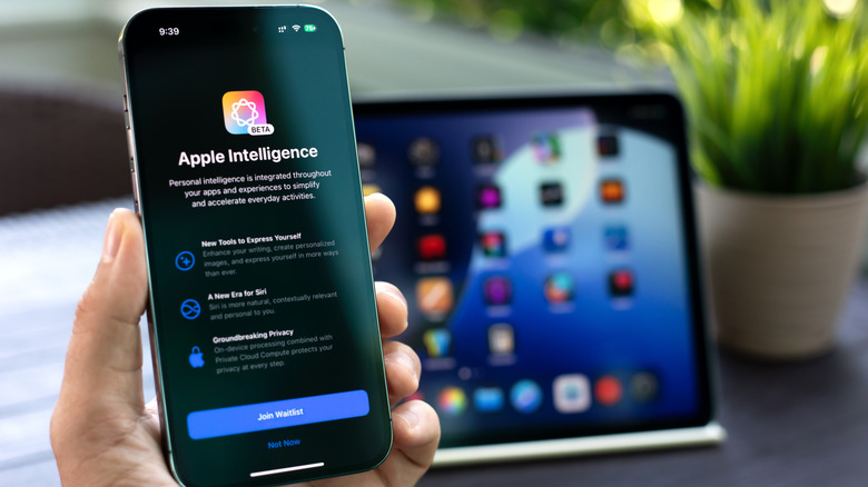 Tela Apple Intelligence em um iPhone