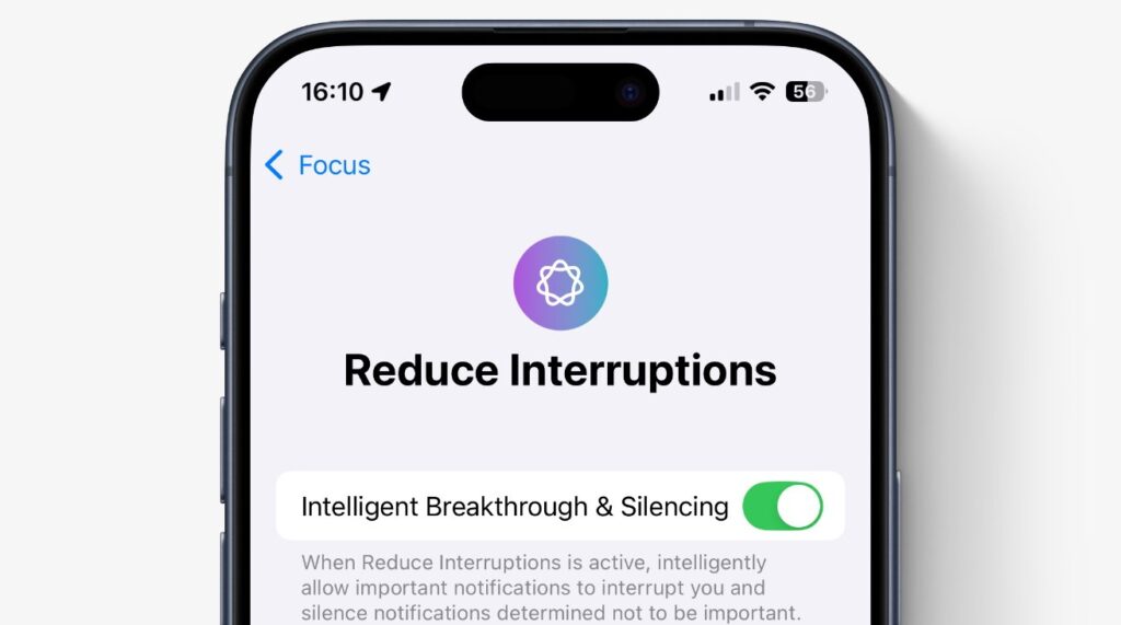 Como usar Reduzir Interrupções no iOS 18 e o que ele faz
