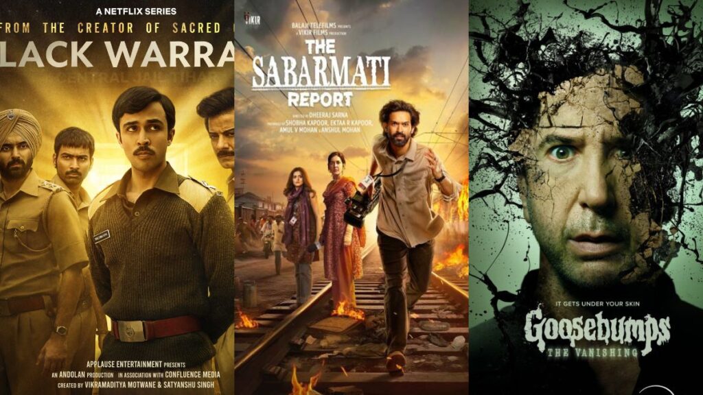 Lançamentos OTT esta semana (6 a 12 de janeiro): Black Warrant, The Sabarmati Report, Goosebumps: The Vanishing e muito mais