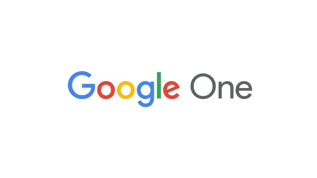 Logotipo de texto do Google One.