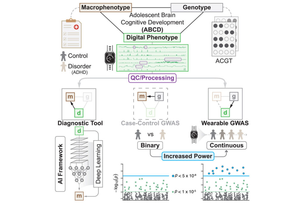 Usando dados clínicos, digitais e genéticos da coorte ABCD para melhorar a caracterização de distúrbios psiquiátricos.