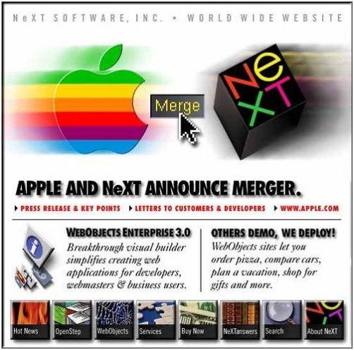 Apple merger of NeXT