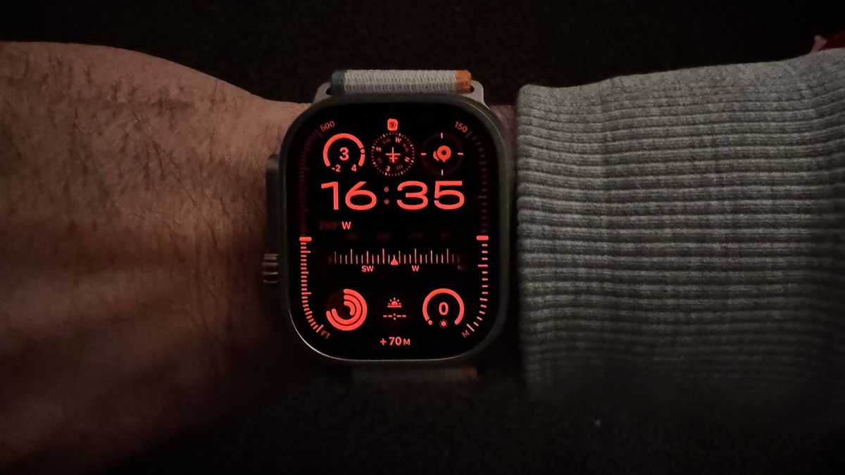 Apple Watch Ultra 2 Review - Modo noturno