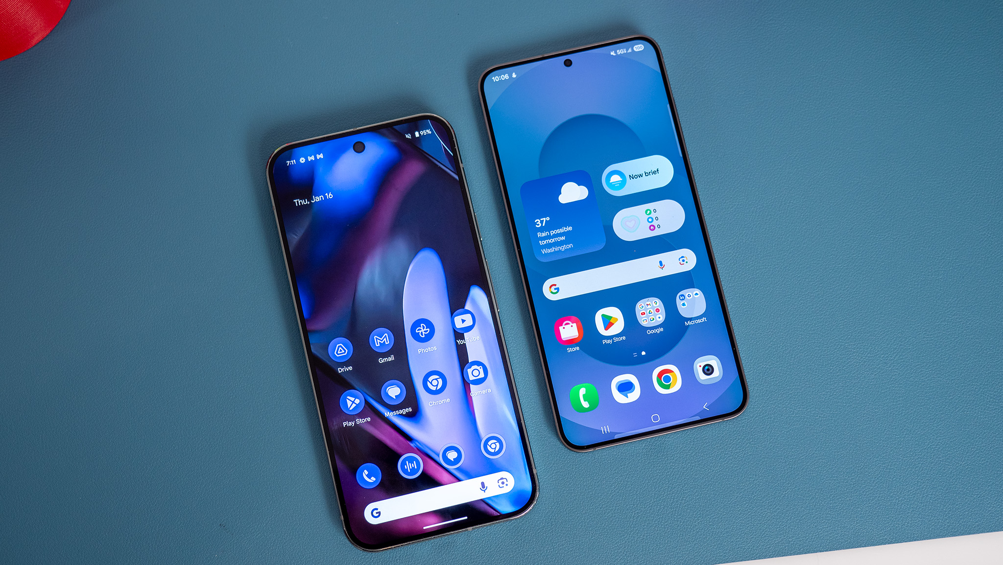 Comparando a tela e as telas domésticas do Samsung Galaxy S25 Plus versus o Google Pixel 9 Pro XL