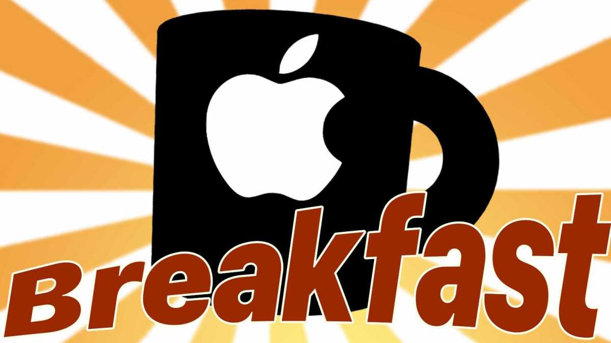 Você pode ouvir os ventos da mudança no novo toque do iPhone da Apple Logotipo do café da manhã da Apple